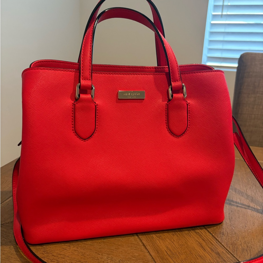 Kate Spade Vibrant Red Satchel - Picture 5 of 6
